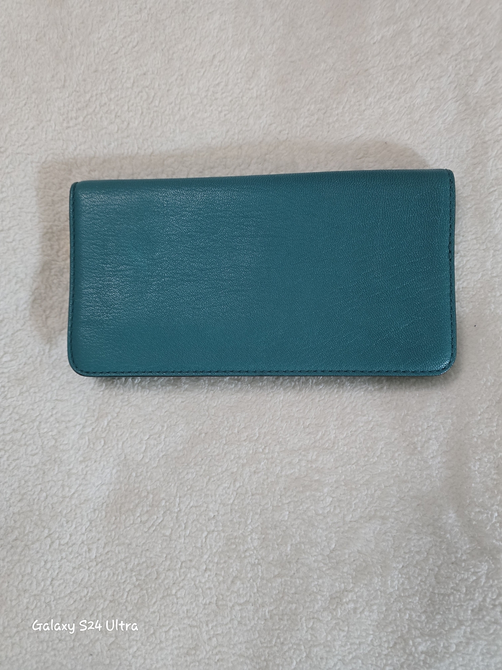 Michael Kors Teal Leather Long Wallet